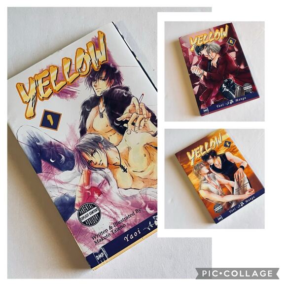 Yellow By Makoto Tateno Volumes 1, 3, 4 English Yaoi Manga OOP Boys Love - Picture 1 of 11